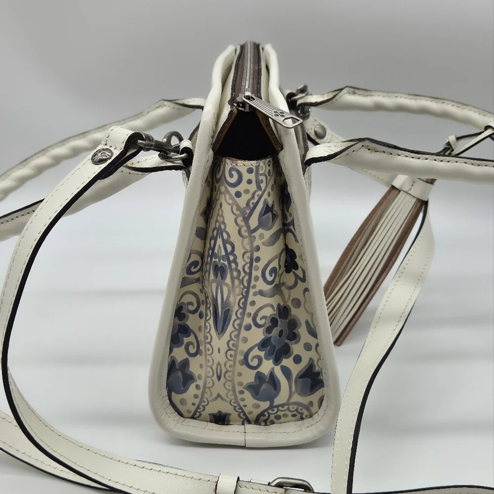 Rare Like New Patricia Nash Small Leather Paris Satchel Crossbody Terresa Wallet - Picture 6 of 16